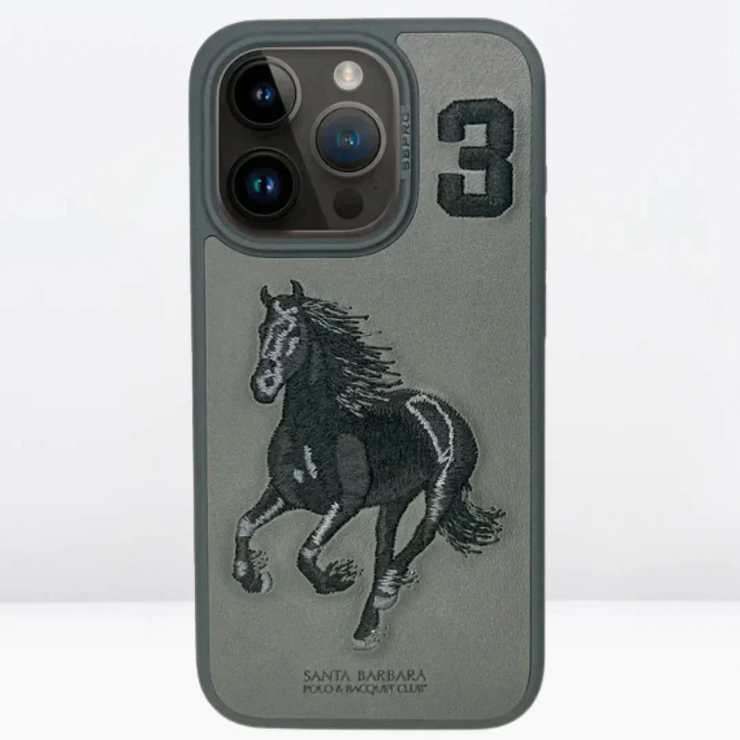 Santa Barbara Classic Boris Series Genuine Leather Case For iPhone 15 Pro