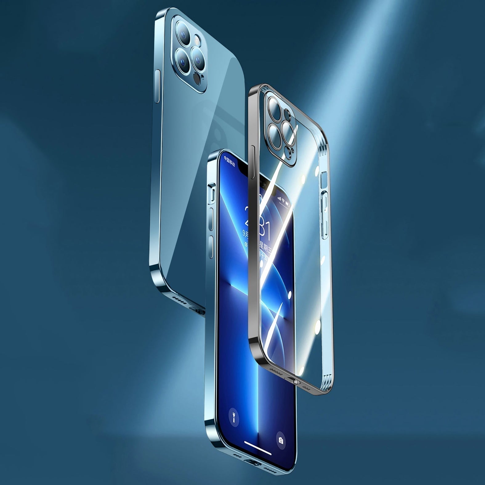 Luxury Square Silicon Clear Back Case With Camera Protection For iPhone 11 Pro Max - Premium Cases