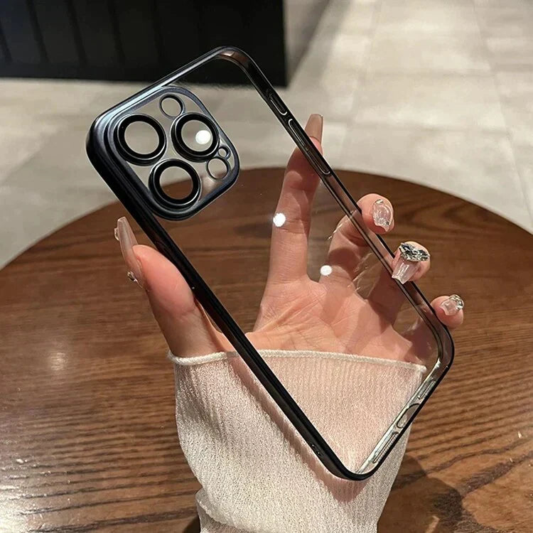 Premium Square Hard Clear Case For iPhone 15 Series