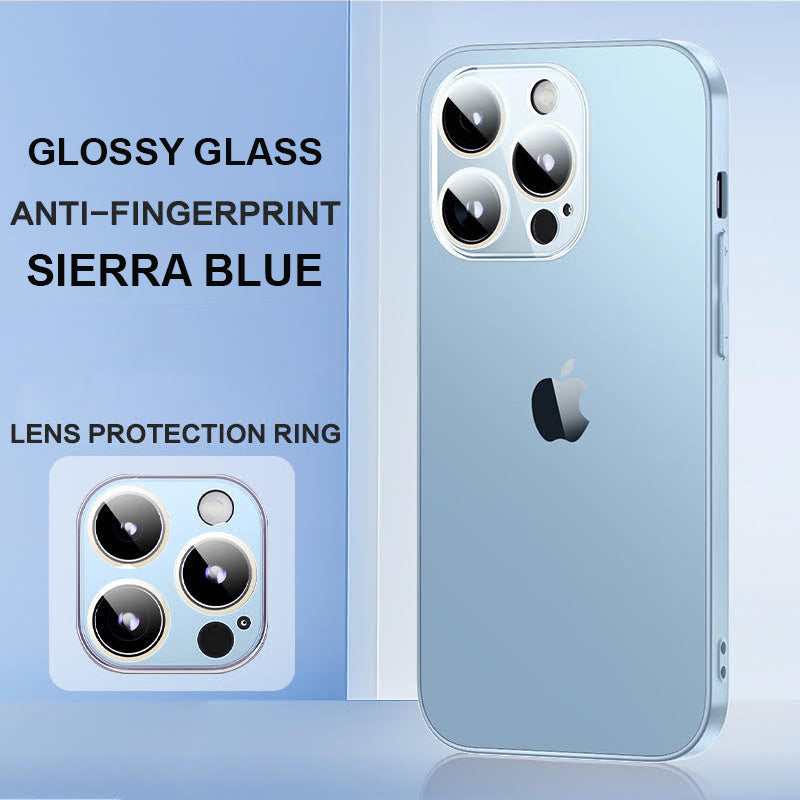 Glossy Ultra Thin Electroplated Camera Lens Protection For iPhone