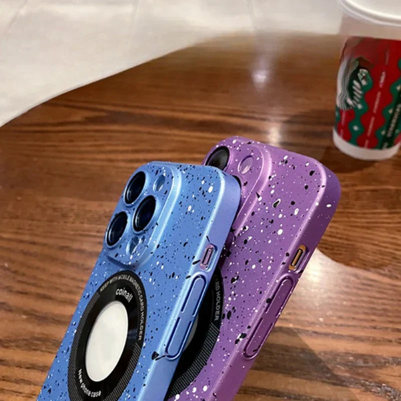 Luxury Matte Polycarbonate Dot Case Logo Visiblility Case For iPhone 14 Series