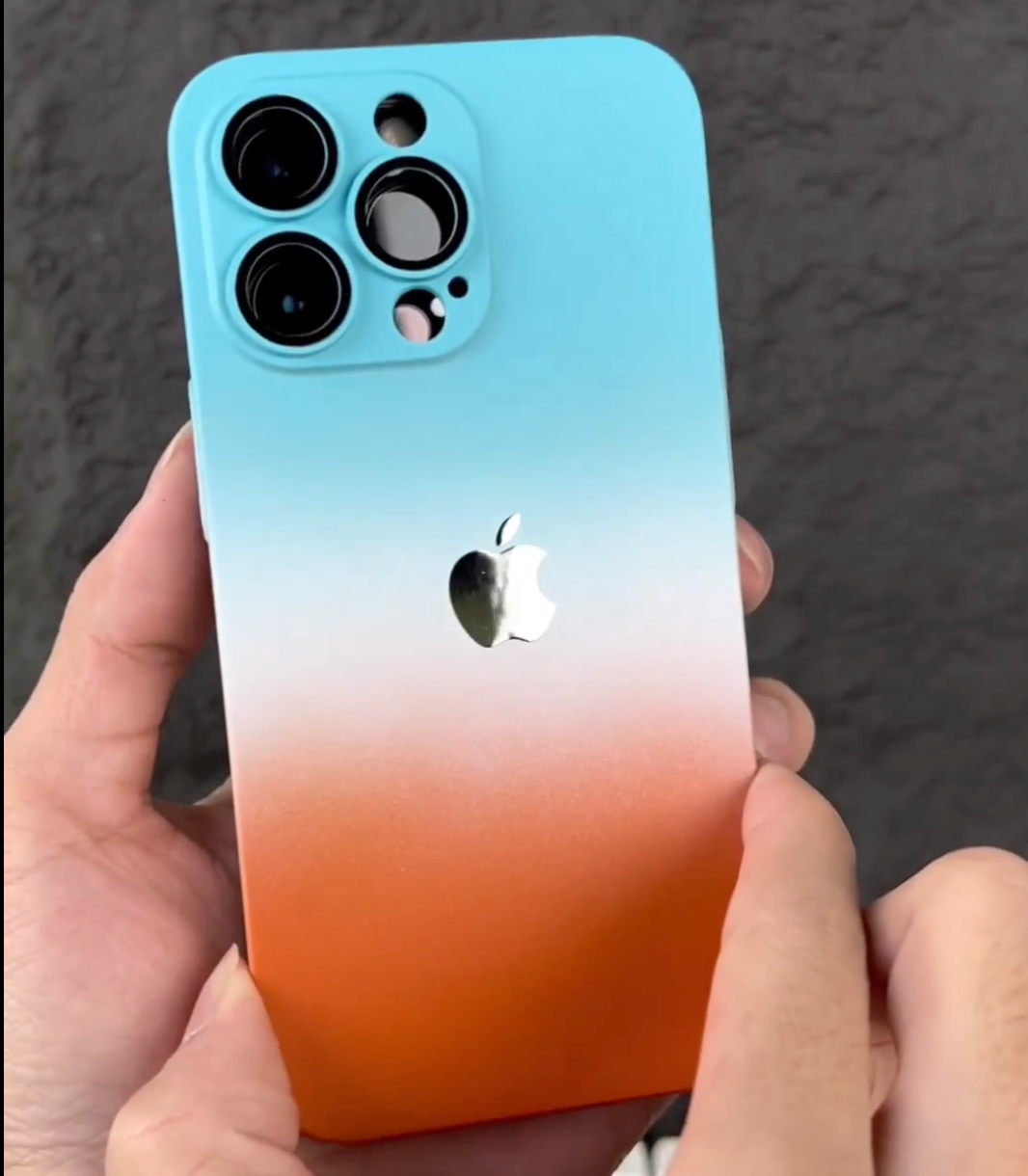 Premium Matte Polycarbonate Multicolour Case With Logo For iPhone 13 Pro Max