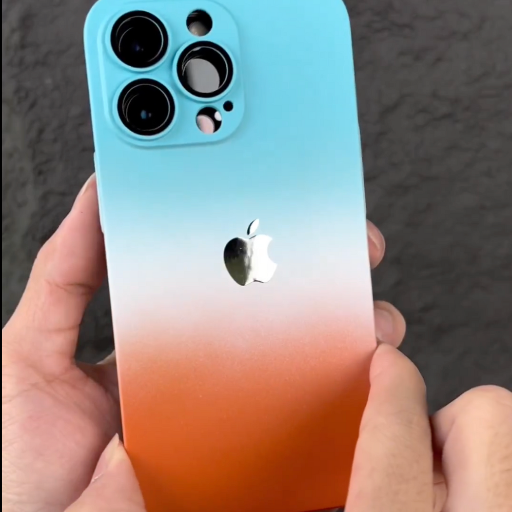 Premium Matte Polycarbonate Multicolour Case With Logo For iPhone 14 Series