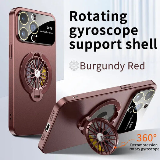Gyro Rotating Alloy Case For iPhone 15 Series