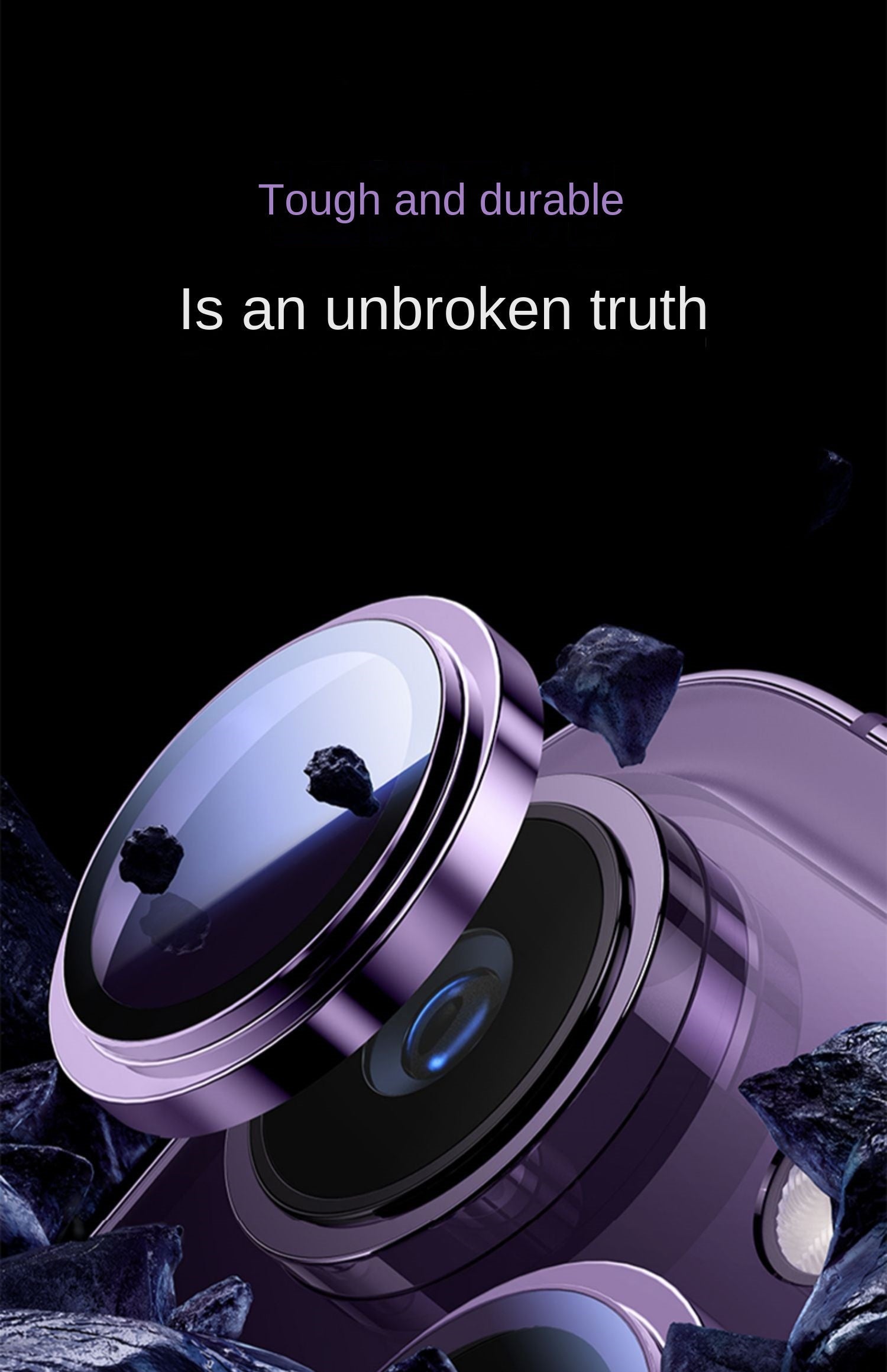 Ring Metal Camera Lens Protector Glass For iPhone 14 Pro Max