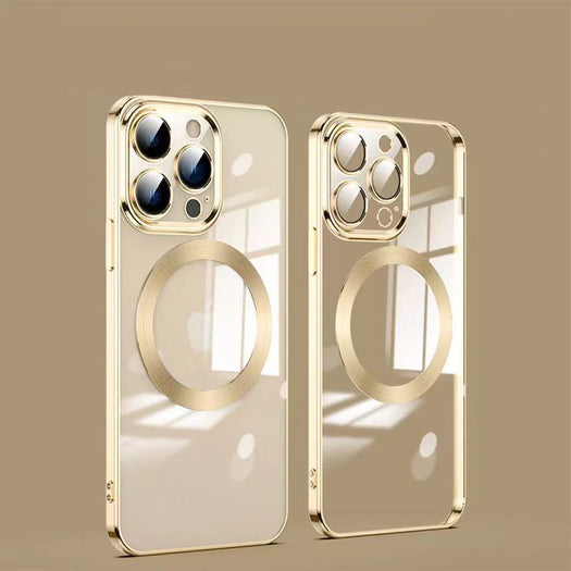 The Luxury Square Silicon Magsafe Clear Case With Camera Protection For iPhone 13 Pro Max