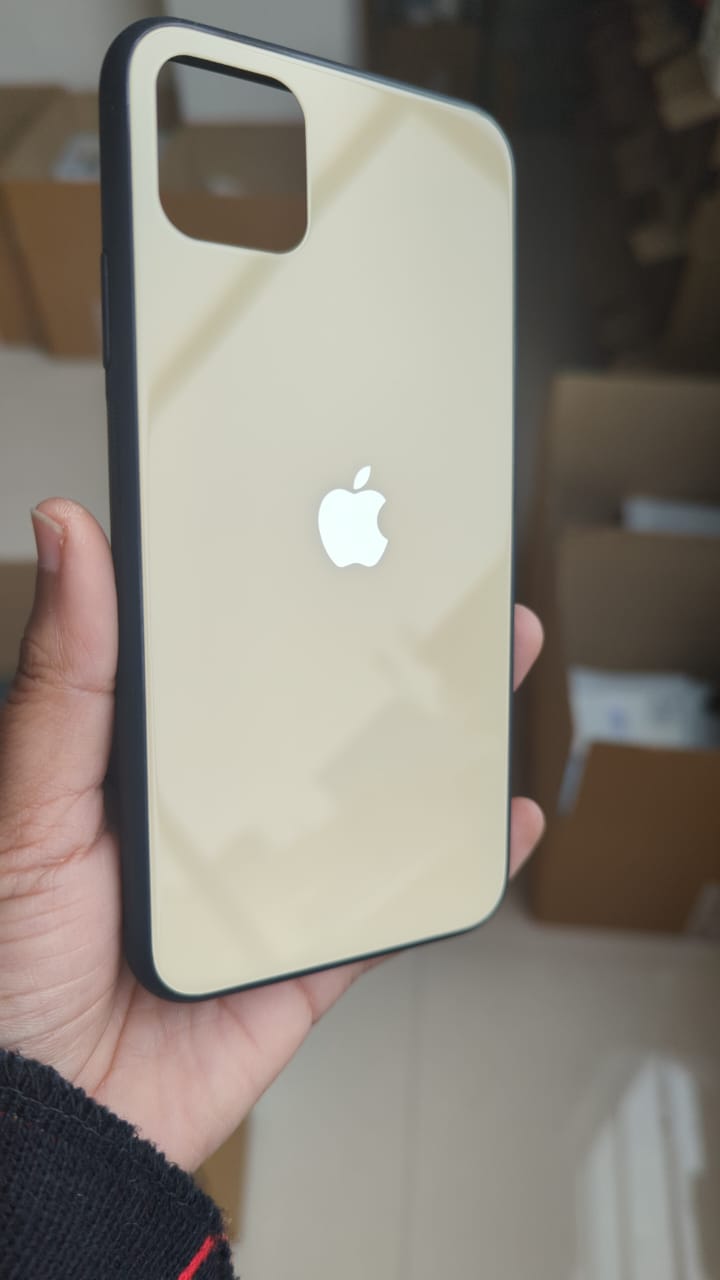 Special Edition Glossy Glass Silicone Soft Edge Case For iPhone 11 Pro Max