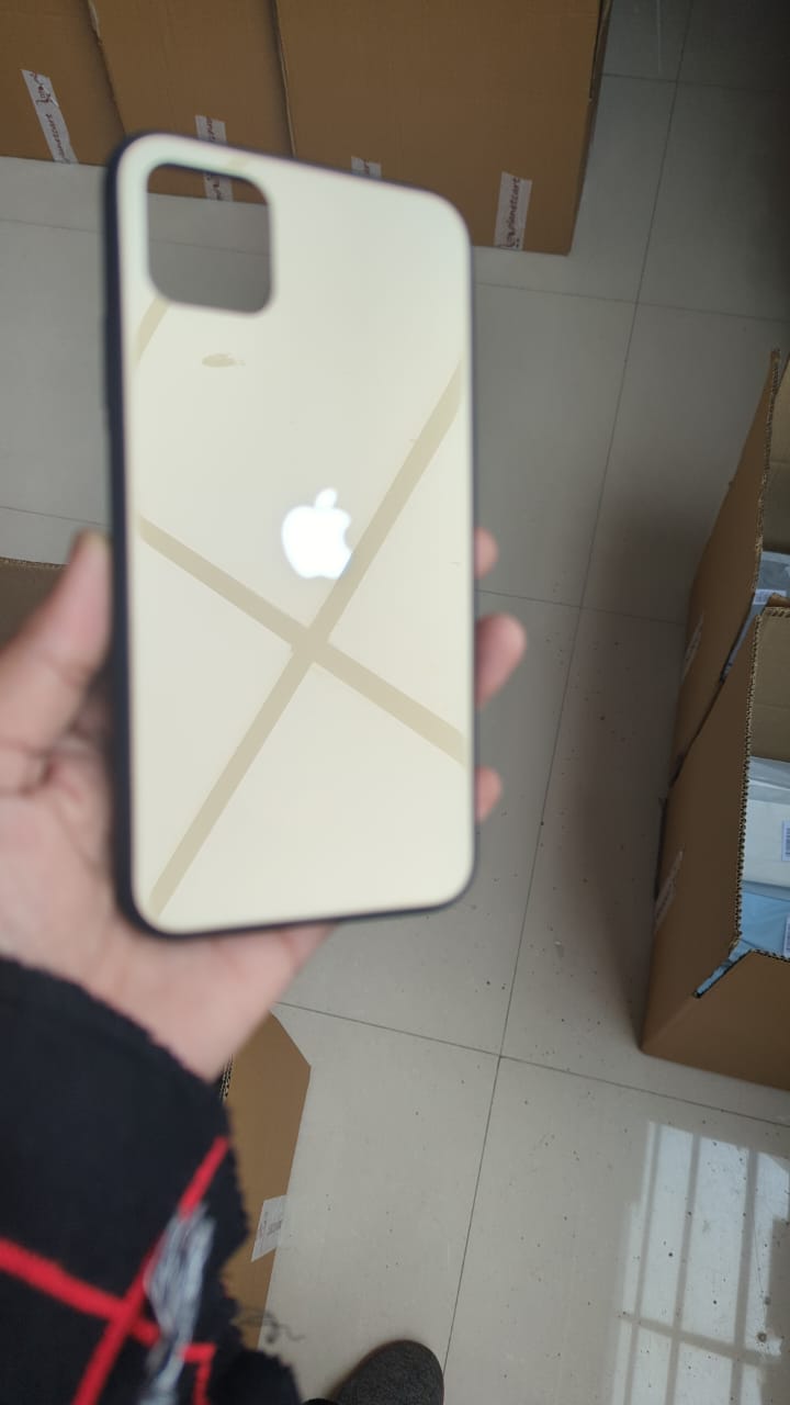 Special Edition Glossy Glass Silicone Soft Edge Case For iPhone 11 Pro Max