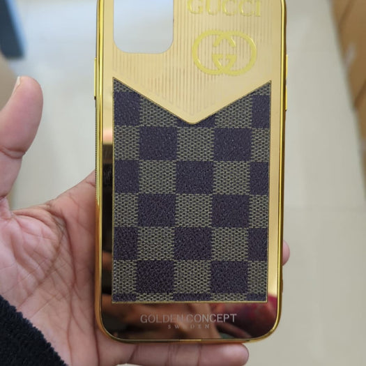 Premium Golden Luxury Back Case For iPhone 11