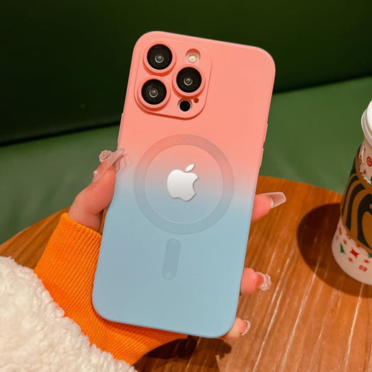 Premium Matte Polycarbonate Multicolour Case With Logo For iPhone 13