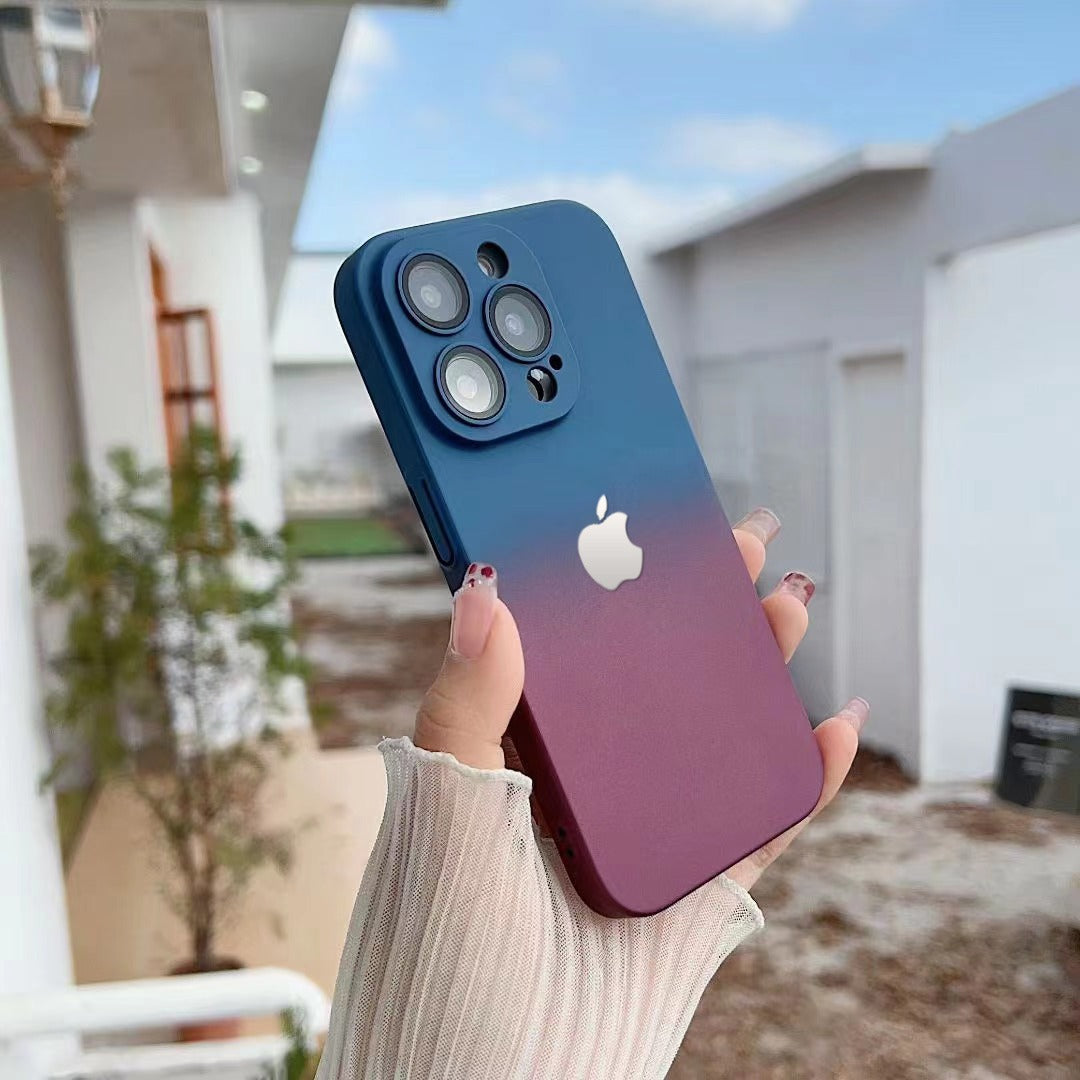 Premium Matte Polycarbonate Multicolour Case With Logo For iPhone 13 Series