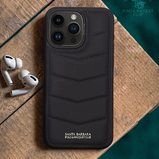 Santa Barbara Classic Clyde Series Genuine Leather Case For iPhone 15 Pro Max