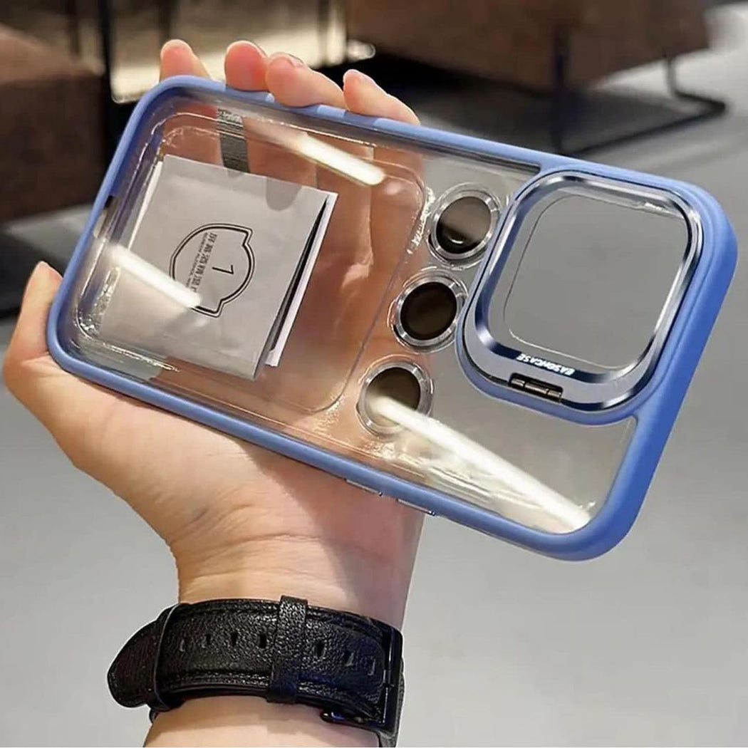Camera Stand Case With Metal Rings For iPhone 14 Pro
