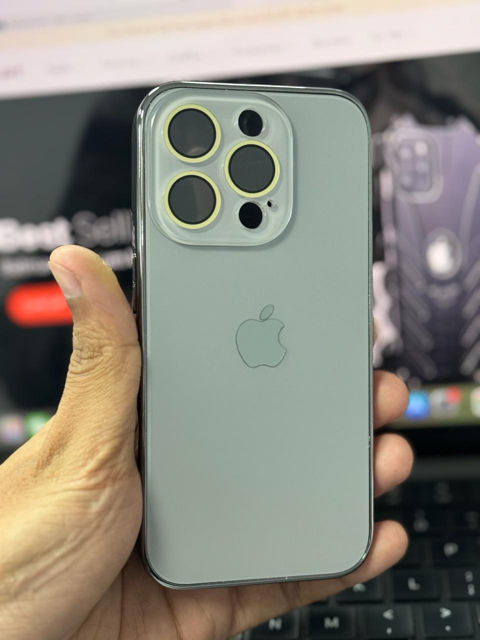 Glossy Ultra Thin Electroplated Camera Lens Protection For iPhone 15 Series