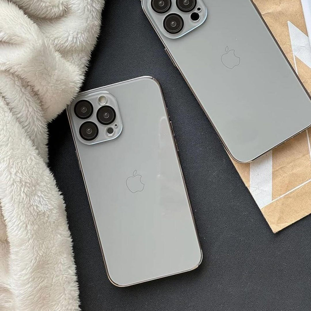 New Prism Premium Glass Logo Back Case For iPhone 15 Pro Max