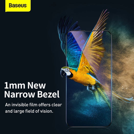 Baseus Edge to Edge Full Screen Temper Glass Screen Protector for Apple iPhone 13 Series - Premium Cases