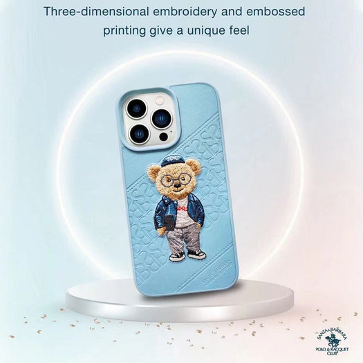 Santa Barbara Crete Series Polo Bear Genuine Leather Case For iPhone 13 Pro