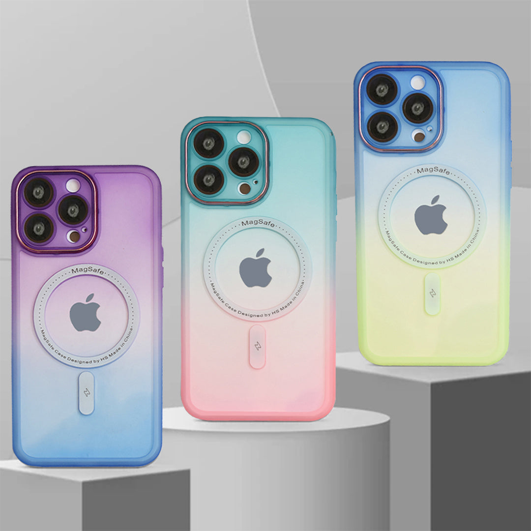 Premium Gradient Silicone Case With Magsafe For iPhone 13 Series