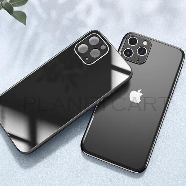 Special Edition Glossy Silicone Soft Edge Back Case with Camera Protection For iPhone 12