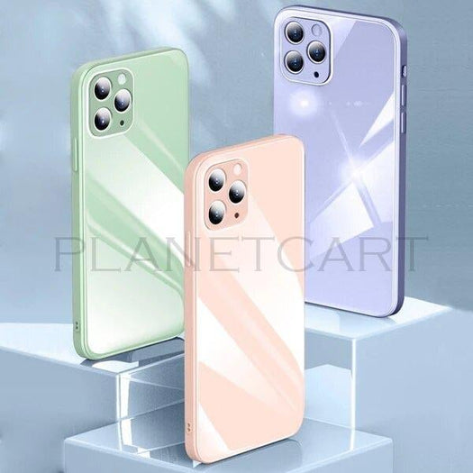Special Edition Glossy Silicone Soft Edge Back Case with Camera Protection For iPhone 11 Pro Max