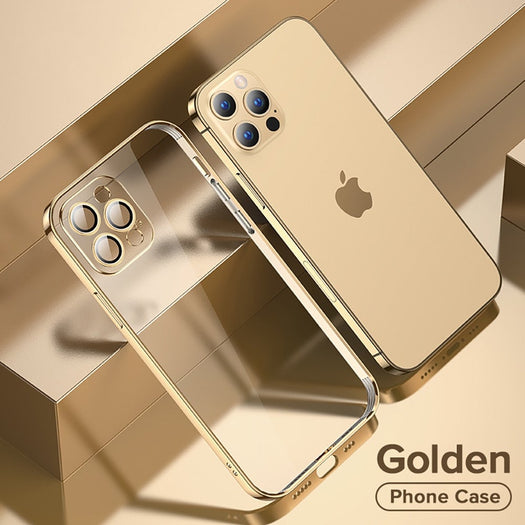 Luxury Square Clear Silicon Premium Case With Camera Protection For iPhone 11 Pro - planetcartonline