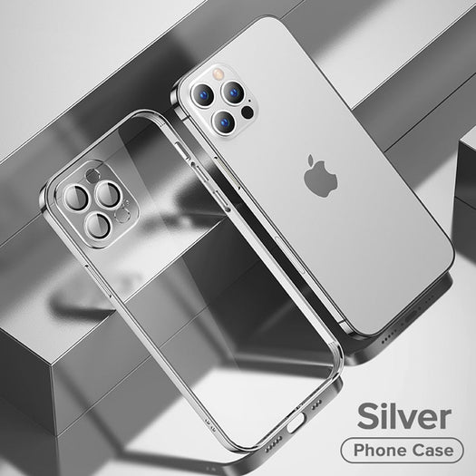 Luxury Square Clear Silicon Premium Case With Camera Protection For iPhone 11 Pro - planetcartonline
