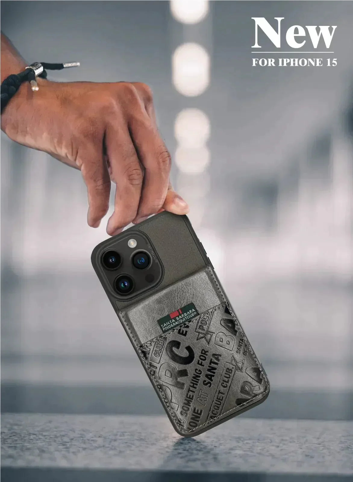 Santa Barbara Classic Hulda Series Genuine Leather Case For iPhone 15 Pro