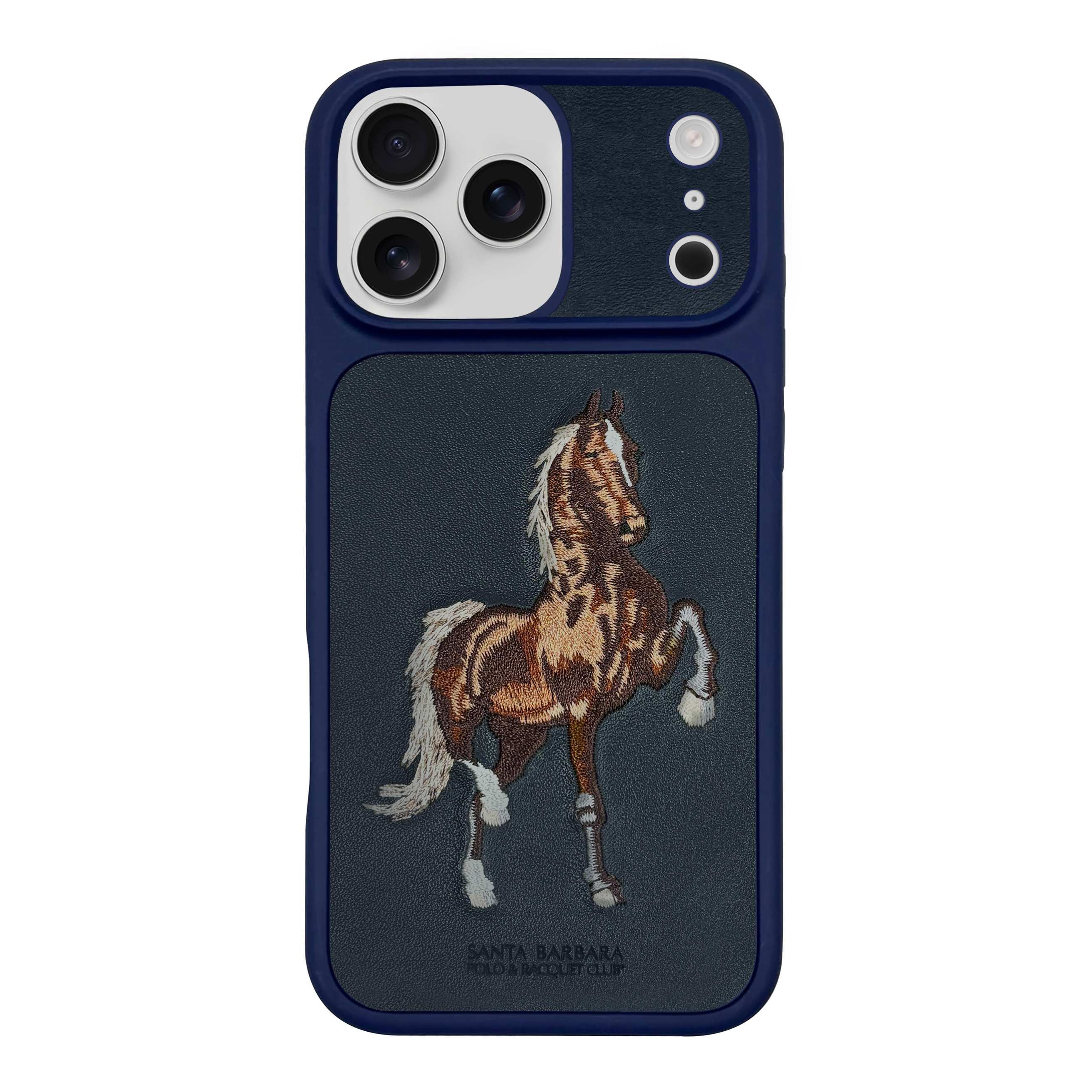Horse Emoidery Boris Santa Barbara Case For iPhone 17 Series