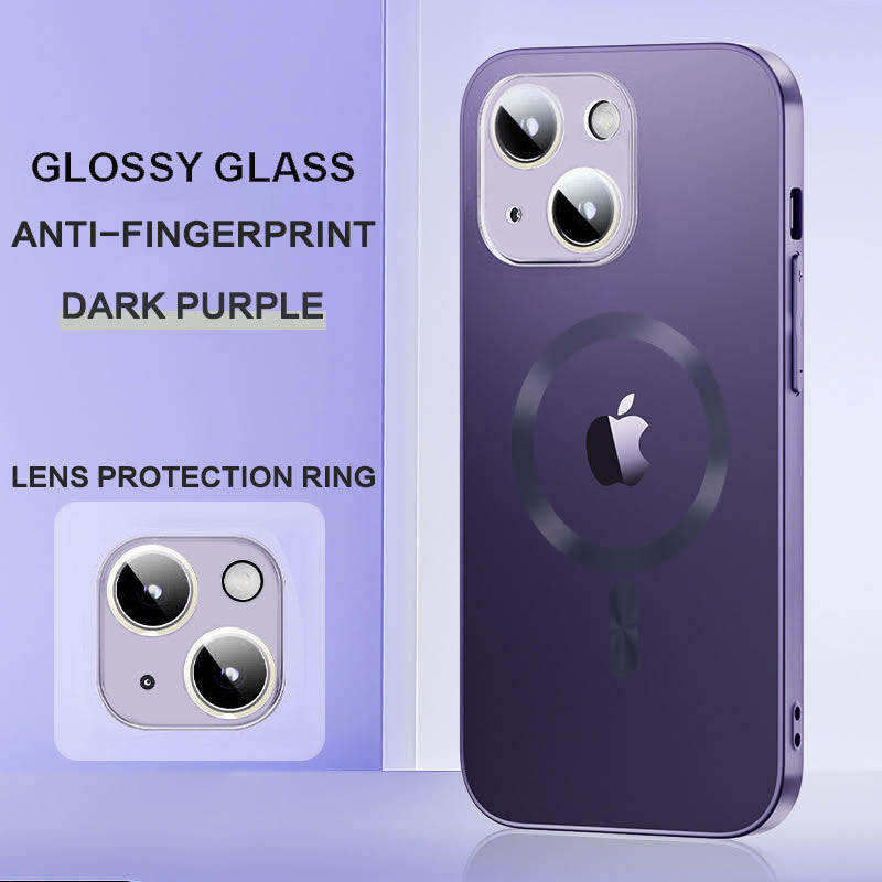 Glossy Ultra Thin Electroplated Camera Lens Protection With Magsafe For iPhone