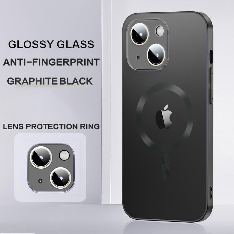 Glossy Ultra Thin Electroplated Camera Lens Protection With Magsafe For iPhone