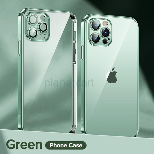 New Square Silicon Clear Case With Camera Protection For iPhone 11 Pro - planetcartonline