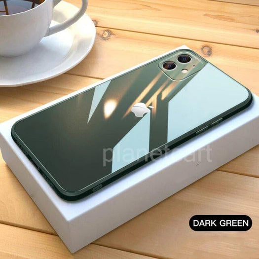 Special Edition Glossy Silicone Soft Edge Back Case with Camera Protection For iPhone 11