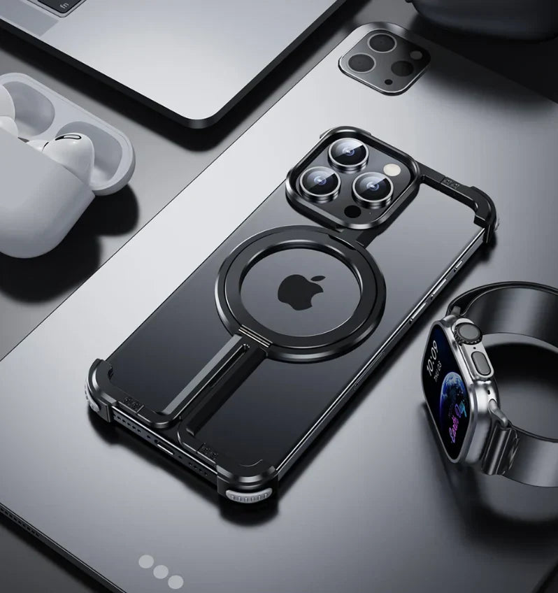 Metal Magsafe Frameless Bumper Case For iPhone 16 Series