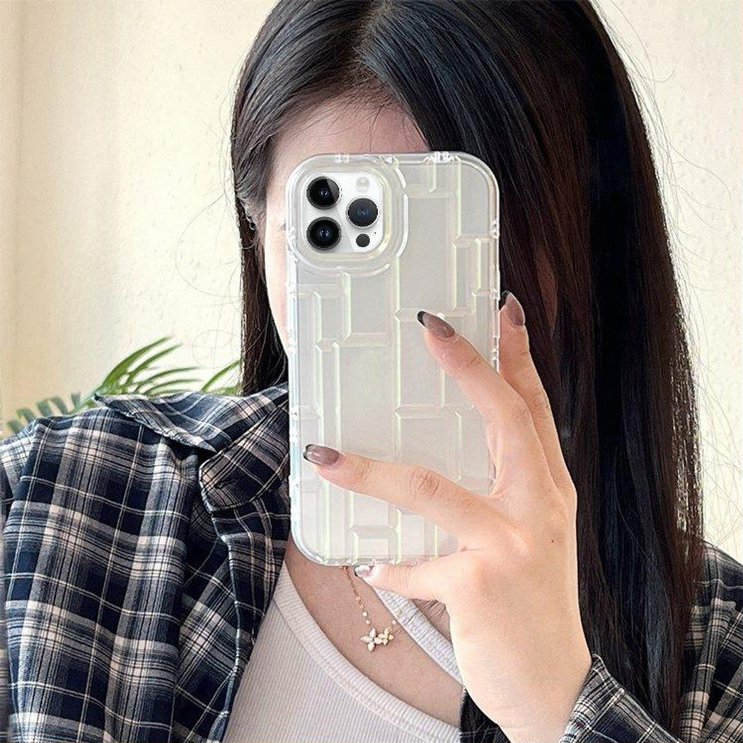 3D Silicone High Elastic Line Stripe Design Case For iPhone