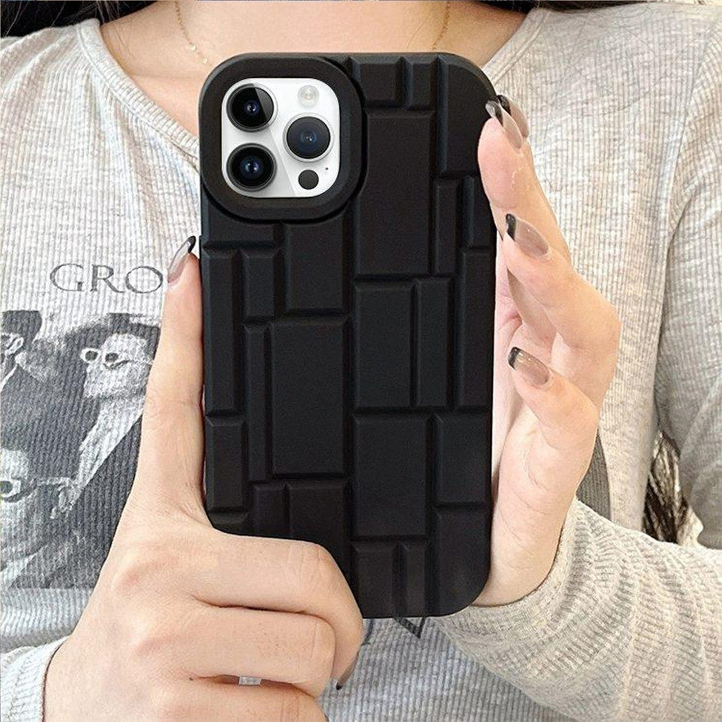 3D Silicone High Elastic line stripe design Case For iPhone 14 Pro Max