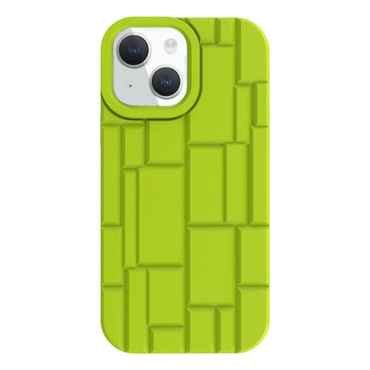 3D Silicone High Elastic line stripe design Case For iPhone 14 Plus