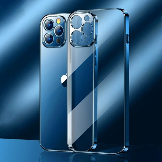 New Square Silicon Clear Case With Camera Protection For iPhone 13 Series - planetcartonline