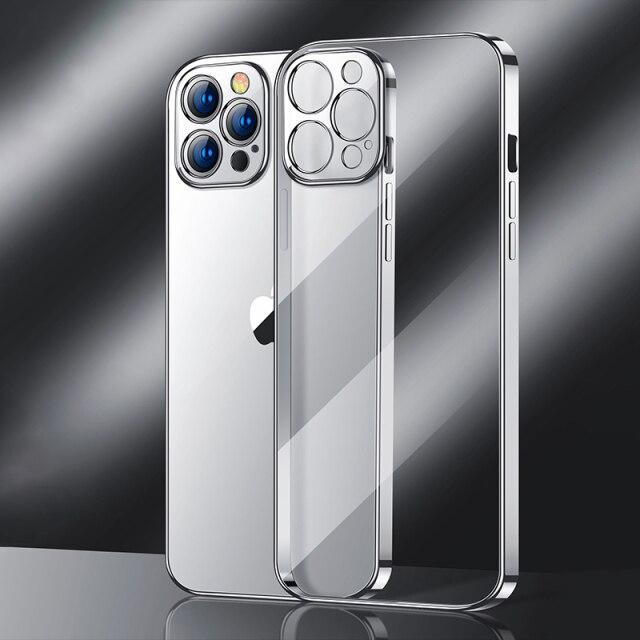 New Square Silicon Clear Case With Camera Protection For iPhone 11 Pro Max - planetcartonline