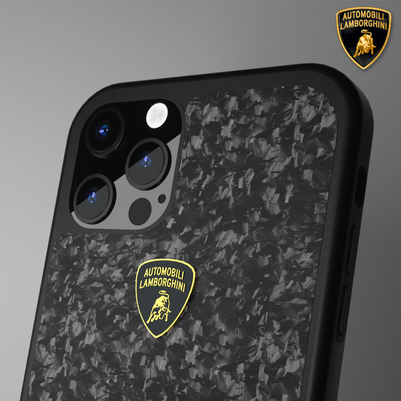 Huracan D14 Genuine Forged Carbon Fiber Lamborghini Case for Apple iPhone 14 Pro