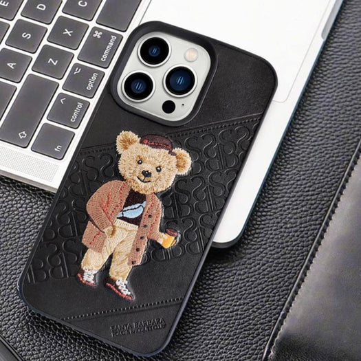 Santa Barbara Classic Crete Series Genuine Leather Case For iPhone 15 Pro