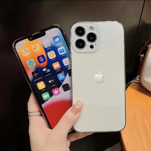 Orignal Glossy Premium Glass Back Case For iPhone