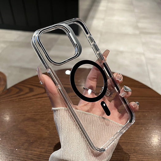 Luxury Camera Stand MagSafe Case For iPhone