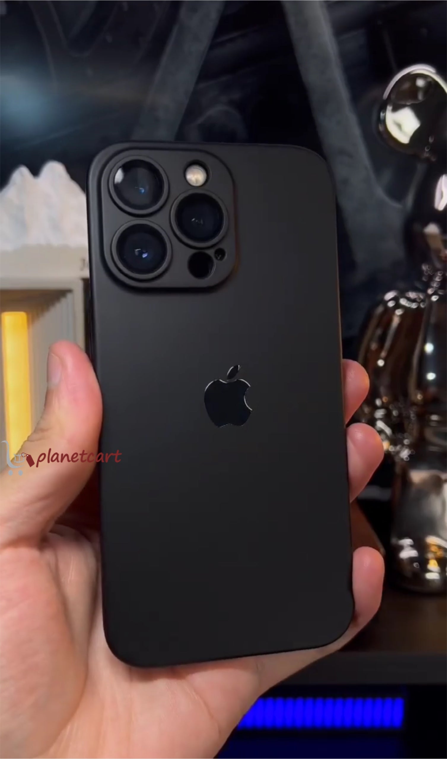 Luxurious Matte Thin Back Case With Shinning Logo For iPhone 14 Pro Max