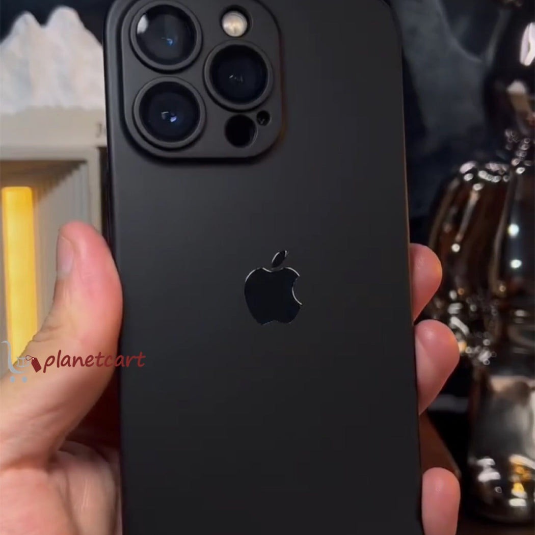 Luxurious Matte Thin Back Case With Shinning Logo For iPhone 13 Pro Max