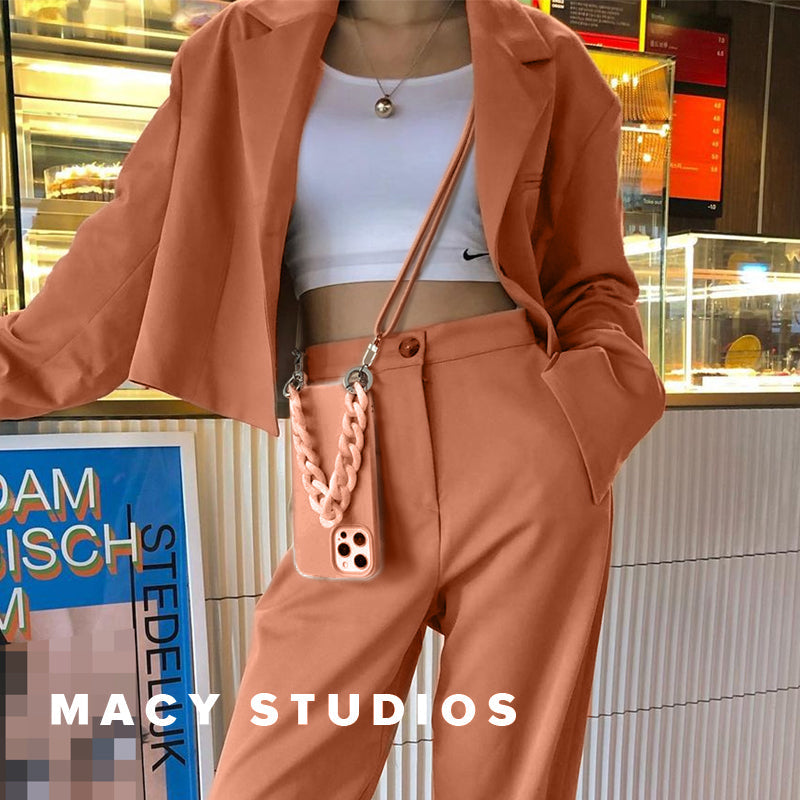 Premium Silicone Crossbody Detachable Straps Lanyard Girlish Case for Apple iPhone 12