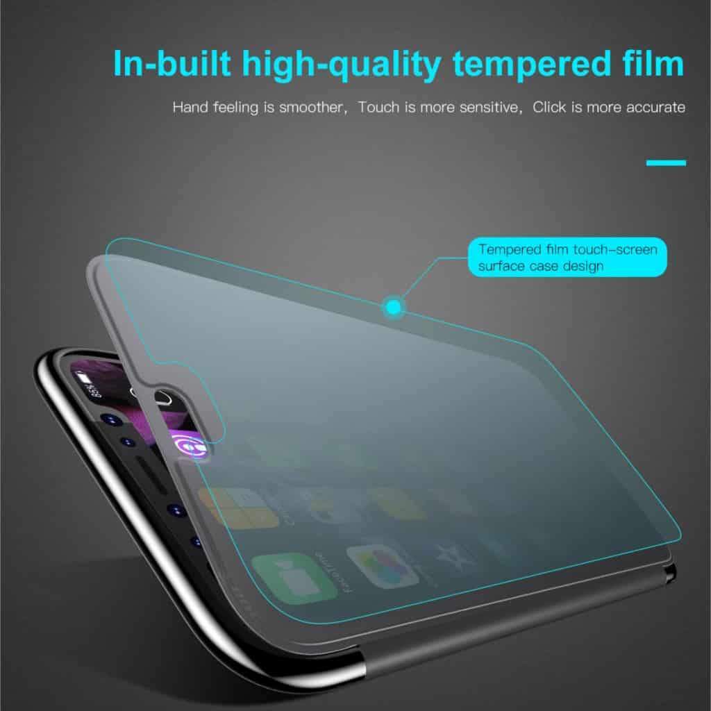 Baseus Touch Screen Protective Flip Case For iPhone XS Max - Planetcart