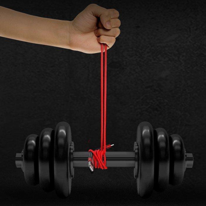 Baseus Cafule 2.4A Quick Charge Lightning Cable for Apple iPhone X, XS, XS Max, XR, iPad 100cm (Black Grey) - Planetcart