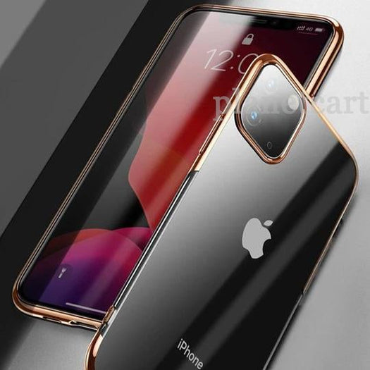 Baseus Ultra-Thin Transparent Sparkling Edge Case For iPhone 11 Pro