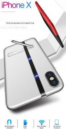 Auto-Fit Magnetic Contrast Colour Kickstand Case For iPhone X/XS - Planetcart