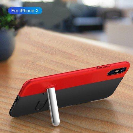Auto-Fit Magnetic Contrast Colour Kickstand Case For iPhone X/XS - Planetcart